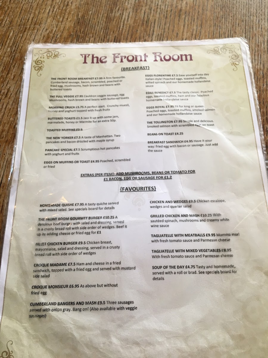 The Front Room Menu - Image 6
